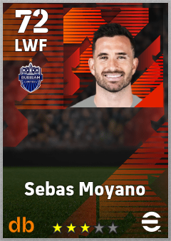 Sebas Moyano — LWF, OVR 72, MAX 72