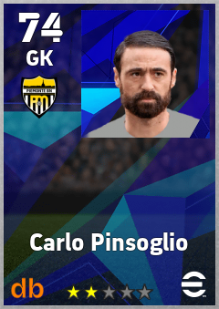 Carlo Pinsoglio — GK, OVR 74, MAX 74