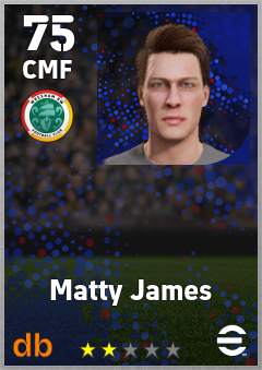 Matty James — CMF, OVR 75, MAX 75