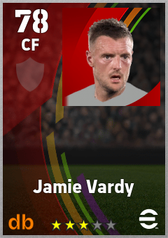 Jamie Vardy eFootball player card