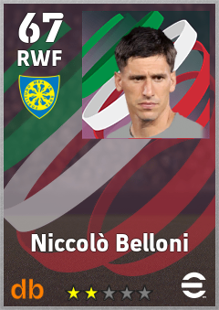 Niccolò Belloni — RWF, OVR 67, MAX 67