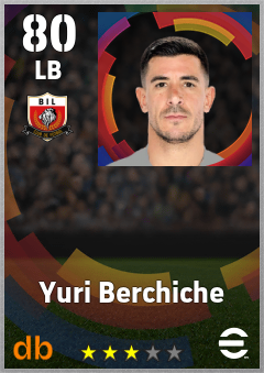 Yuri Berchiche — LB, OVR 80, MAX 88