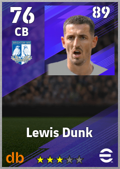 Lewis Dunk eFootball player card