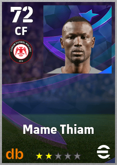 Mame Thiam — CF, OVR 72, MAX 72
