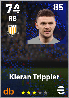 Kieran Trippier eFootball player card
