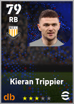 Kieran Trippier — RB, OVR 79, MAX 85