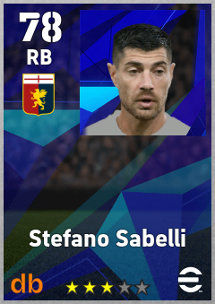 Stefano Sabelli — RB, OVR 78, MAX 78