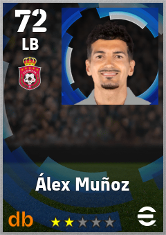 Álex Muñoz — LB, OVR 72, MAX 72