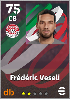 Frédéric Veseli — CB, OVR 75, MAX 75