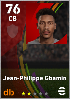 Jean-Philippe Gbamin eFootball player card