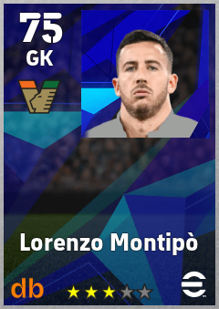 Lorenzo Montipò — GK, OVR 75, MAX 75