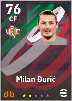 Milan Đurić — CF, OVR 76, MAX 76