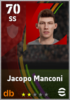 Jacopo Manconi eFootball player card