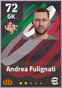 Andrea Fulignati — GK, OVR 72, MAX 72