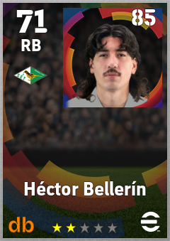 Héctor Bellerín eFootball player card