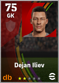 Dejan Iliev — GK, OVR 75, MAX 75