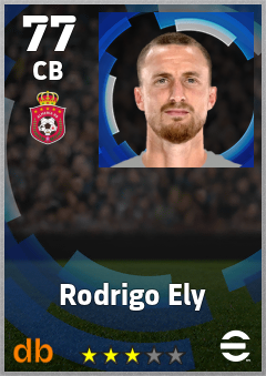 Rodrigo Ely — CB, OVR 77, MAX 77