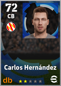 Carlos Hernández — CB, OVR 72, MAX 72