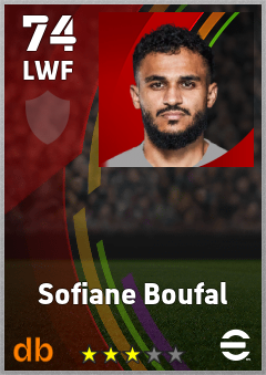 Sofiane Boufal eFootball player card