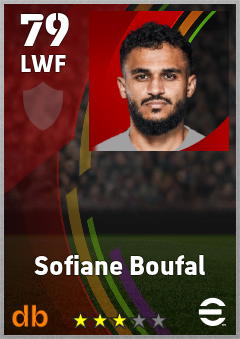 Sofiane Boufal eFootball player card