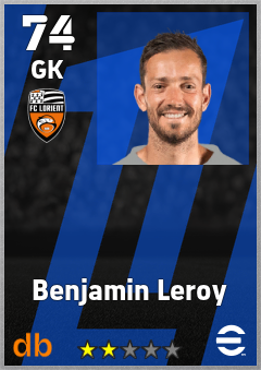 Benjamin Leroy — GK, OVR 74, MAX 74
