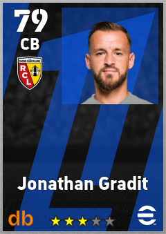 Jonathan Gradit — CB, OVR 79, MAX 88