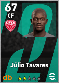 Júlio Tavares — CF, OVR 67, MAX 67