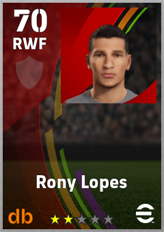 Rony Lopes eFootball player card