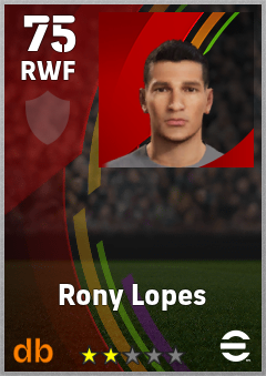 Rony Lopes eFootball player card