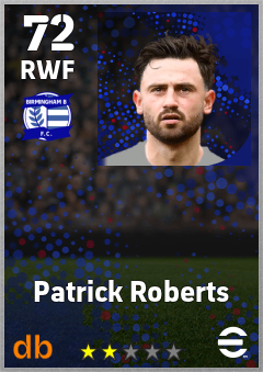 Patrick Roberts eFootball player card