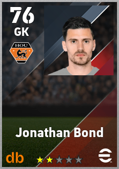 Jonathan Bond — GK, OVR 76, MAX 76