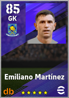 Emiliano Martínez — GK, OVR 85, MAX 92