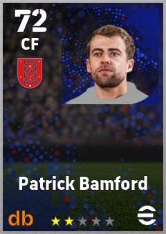 Patrick Bamford — CF, OVR 72, MAX 72