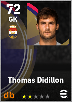 Thomas Didillon — GK, OVR 72, MAX 72