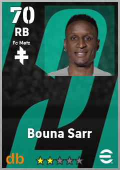 Bouna Sarr — RB, OVR 70, MAX 70