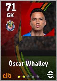 Óscar Whalley — GK, OVR 71, MAX 71