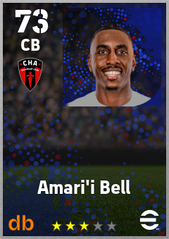 Amari'i Bell — CB, OVR 73, MAX 73