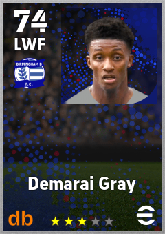 Demarai Gray eFootball player card