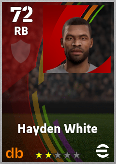 Hayden White eFootball player card