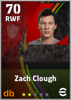 Zach Clough eFootball player card
