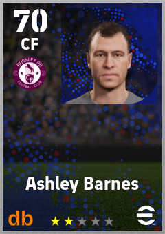 Ashley Barnes — CF, OVR 70, MAX 70