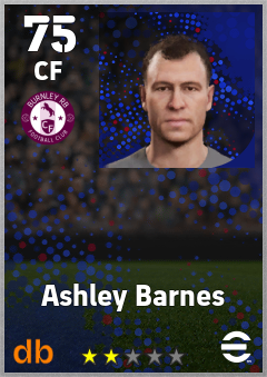 Ashley Barnes eFootball player card