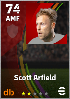 Scott Arfield — AMF, OVR 74, MAX 74