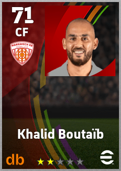 Khalid Boutaïb — CF, OVR 71, MAX 71