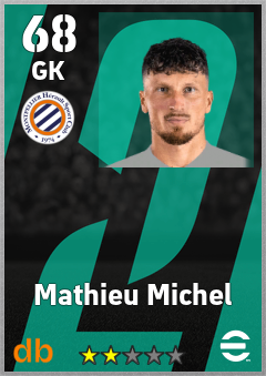 Mathieu Michel — GK, OVR 68, MAX 68