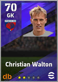 Christian Walton — GK, OVR 70, MAX 70