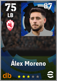 Álex Moreno eFootball player card