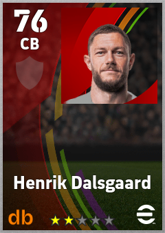 Henrik Dalsgaard — CB, OVR 76, MAX 76