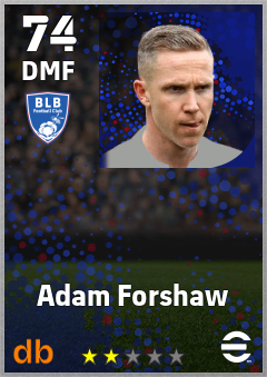 Adam Forshaw — DMF, OVR 74, MAX 74