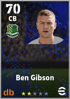 Ben Gibson — CB, OVR 70, MAX 70